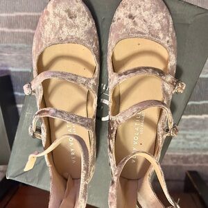 Very Volatile Cream Mary Jane Flats with Double Straps